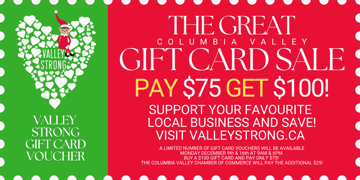 Columbia Valley Gift Card Vouchers Columbia Valley Chamber of Commerce